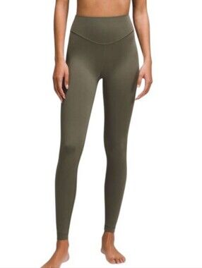 Lululemon Wunder Under Smooth Cover High-Rise Tight 30" - Gray Green